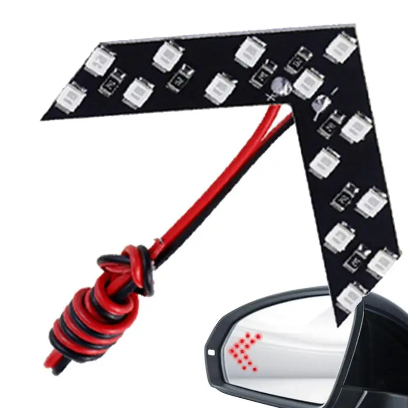 

Side Mirror Turn Signal LED Concealed Auto Parts 14 Light Beads Turn Indicator Light Reusable Signal Sequential LED Panel Lights