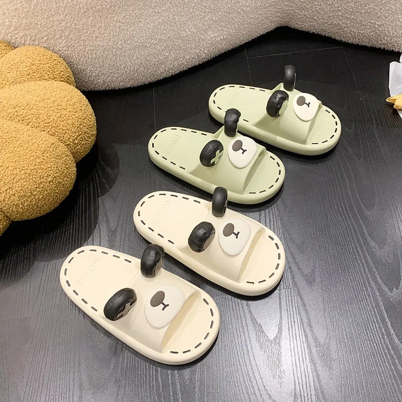 Lovely Slippers for Women Thick Soles for Summer  Indoor Home Anti Slip Silent Comfortable Cool Slippers Cartoon Male Shoes