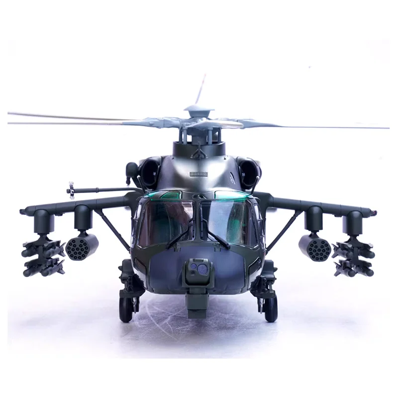 Фото Масштабная модель штурмового транспортного вертолета Z20T (Z-20T) 1:40, готовый продукт из сплава, имитация, коллекционный предмет, декоративное украшение №4