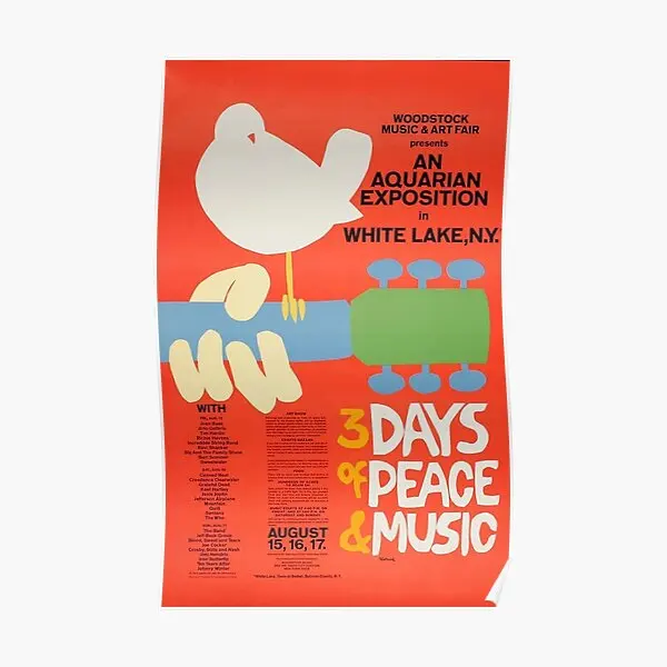 

Постер Woodstock 1969, Современная роспись, художественное украшение, картина для комнаты, винтажная Настенная картина, забавный домашний декор, без рамки