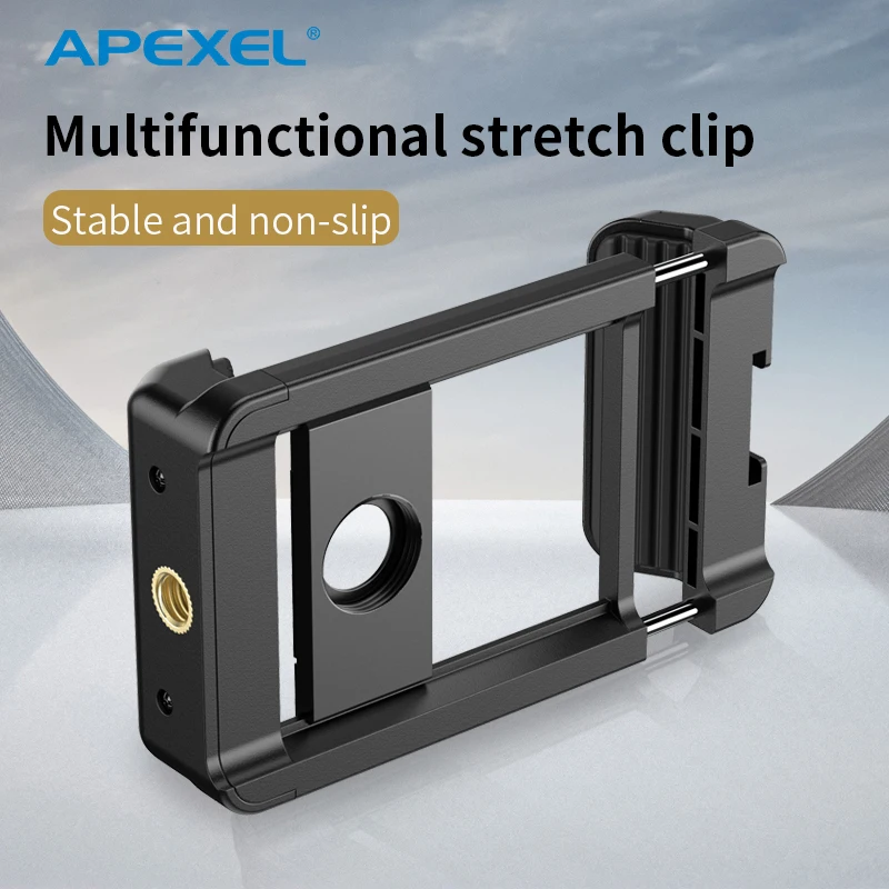 APEXEL Telephoto Lens Bracket Mobile Phone Clip Retractable Mount Tripod Adapter Holder For iPhone Universal Mobile Accessories