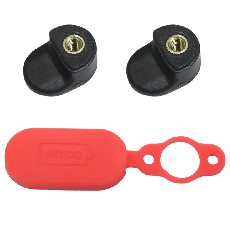 

6 шт. аксессуары для электрического скутера: 4 шт. заглушка от пыли для зарядного порта, резиновая деталь и 2 шт. задние крылья, брызговики