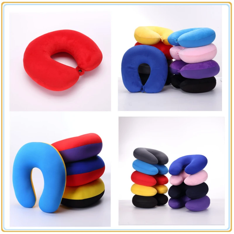 

U Shaped Travel Pillow Particles Microbeads Neck Car Plane Pillows Soft Cushion Home Outdoor Textile Stock Home&GardenPillow