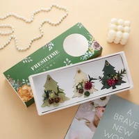 3pcs aromatherapy wax tablets wardrobe bedroom air freshener fragrance tablets dried flower pendants christmas wedding gift box