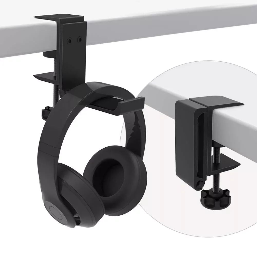 

Aluminum Alloy Headset Holder Adjustable Foldable Headphone Hanger Easily Carrying Lightweight Earphone Part Accessori