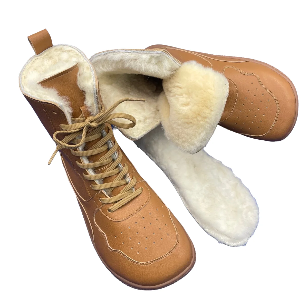 Tipsietoes Босиком Зимние сапоги средней высоты из натуральной кожи на подкладке