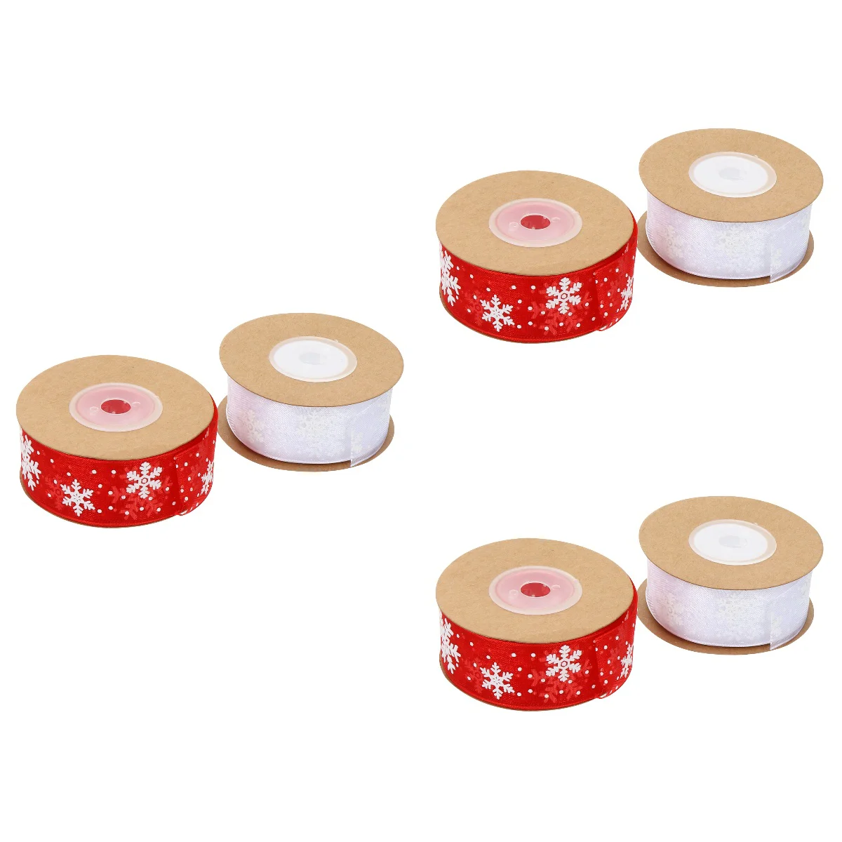 

6 Pcs Delicate Christmas Ribbon Decorations Gift Wrapping Ribbons Packing Ribbons