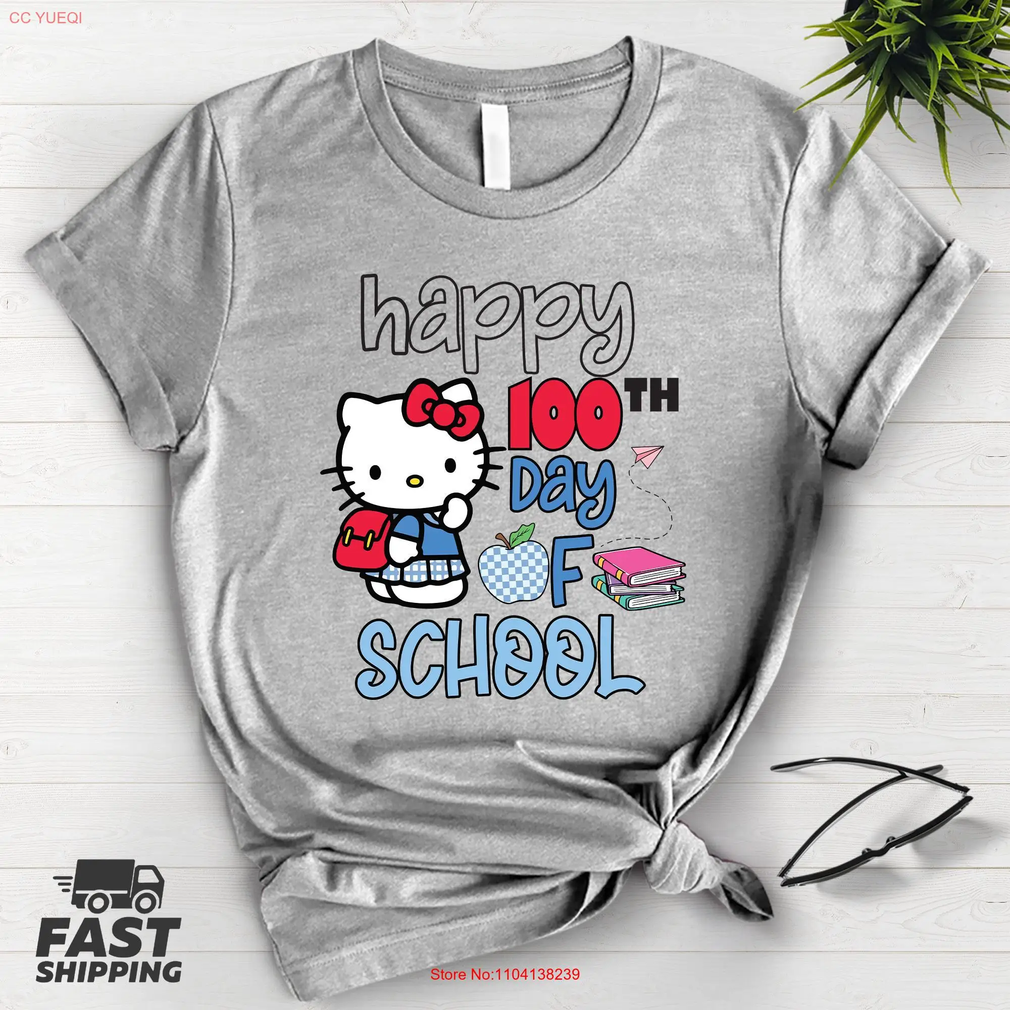 Футболка Happy 100 Days of School с праздничным 100th Day StudenT Back to For Teacher длинными или короткими