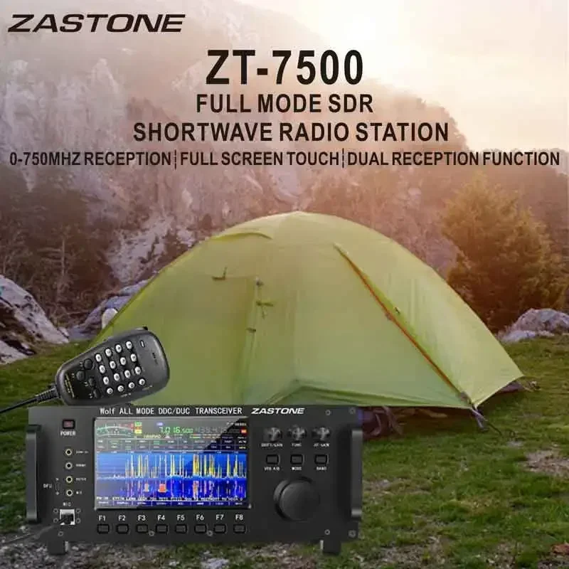 ZASTONE ZT7500 SDR Коротковолновый приемопередатчик Wolf HF LF VHF UHF DDC DUC Всережимное