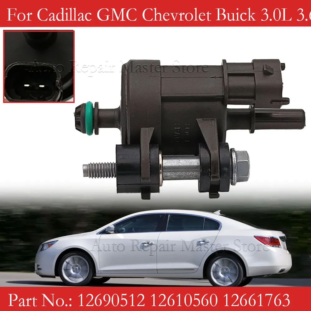 

12690512 12610560 Соленоидный клапан для канистрового фильтра автомобиля подходит для Cadillac GMC Chevrolet Buick 3.0L 3.6L V6 модели замены