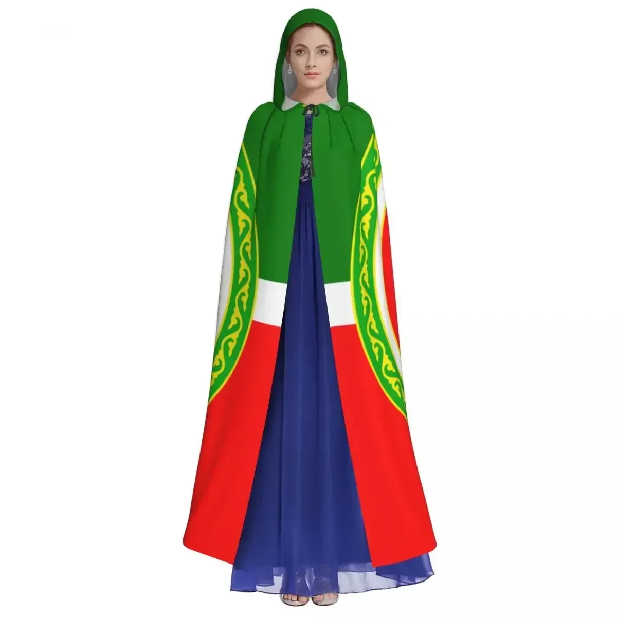 Женская двусторонняя накидка унисекс с капюшоном