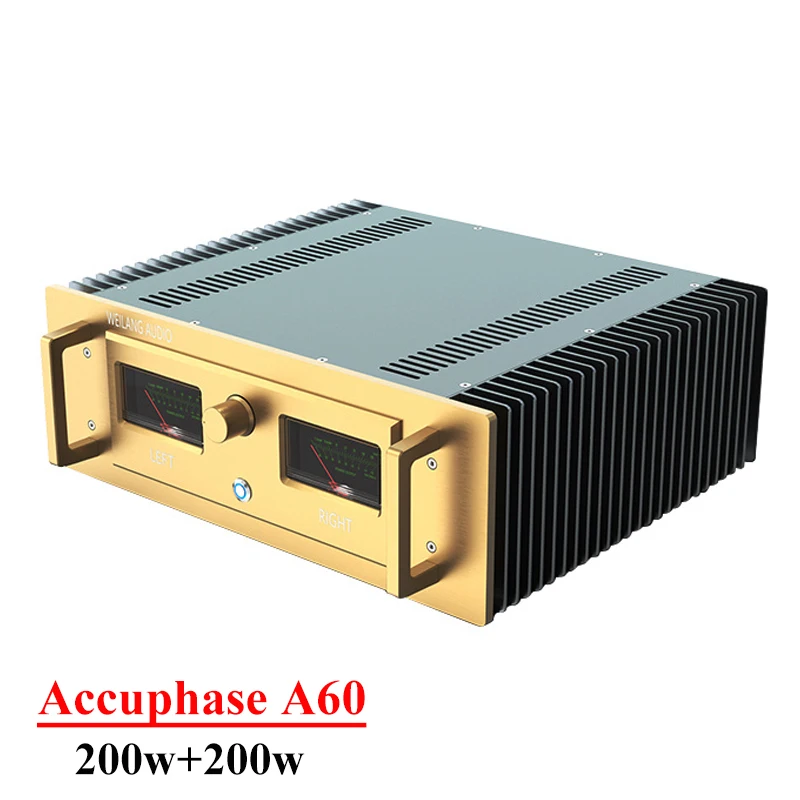 

200w*2 Replica Accuphase A60 Class A Power Amplifier High Power Exquisite Sound Warmth Vu Meter High-end HIFI Audio Amplifier