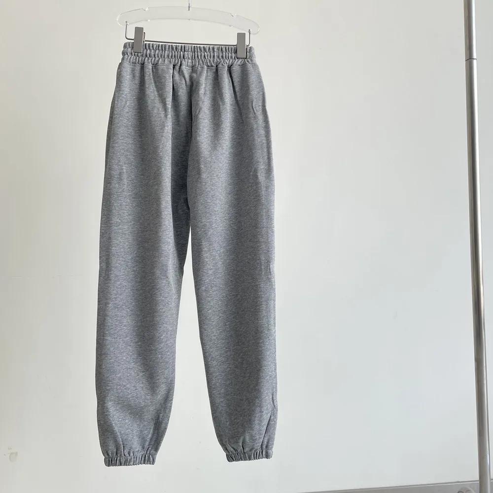 

BmKu03 Adult High Quality Sweatpants Sport Cotton Full Length Womens Men Pants