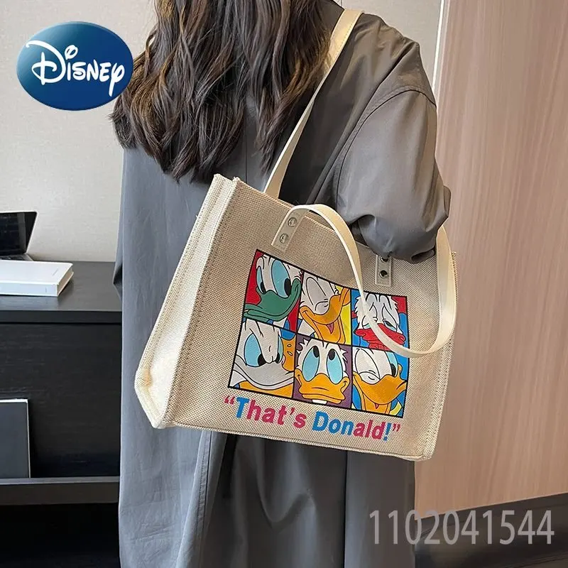 

Disney Cartoon Casual Shoulder Bag for Ladies Girls Mickey Mouse Tigger Large Capacity Cute Tote Bag Tutorial Kit Free Shipping