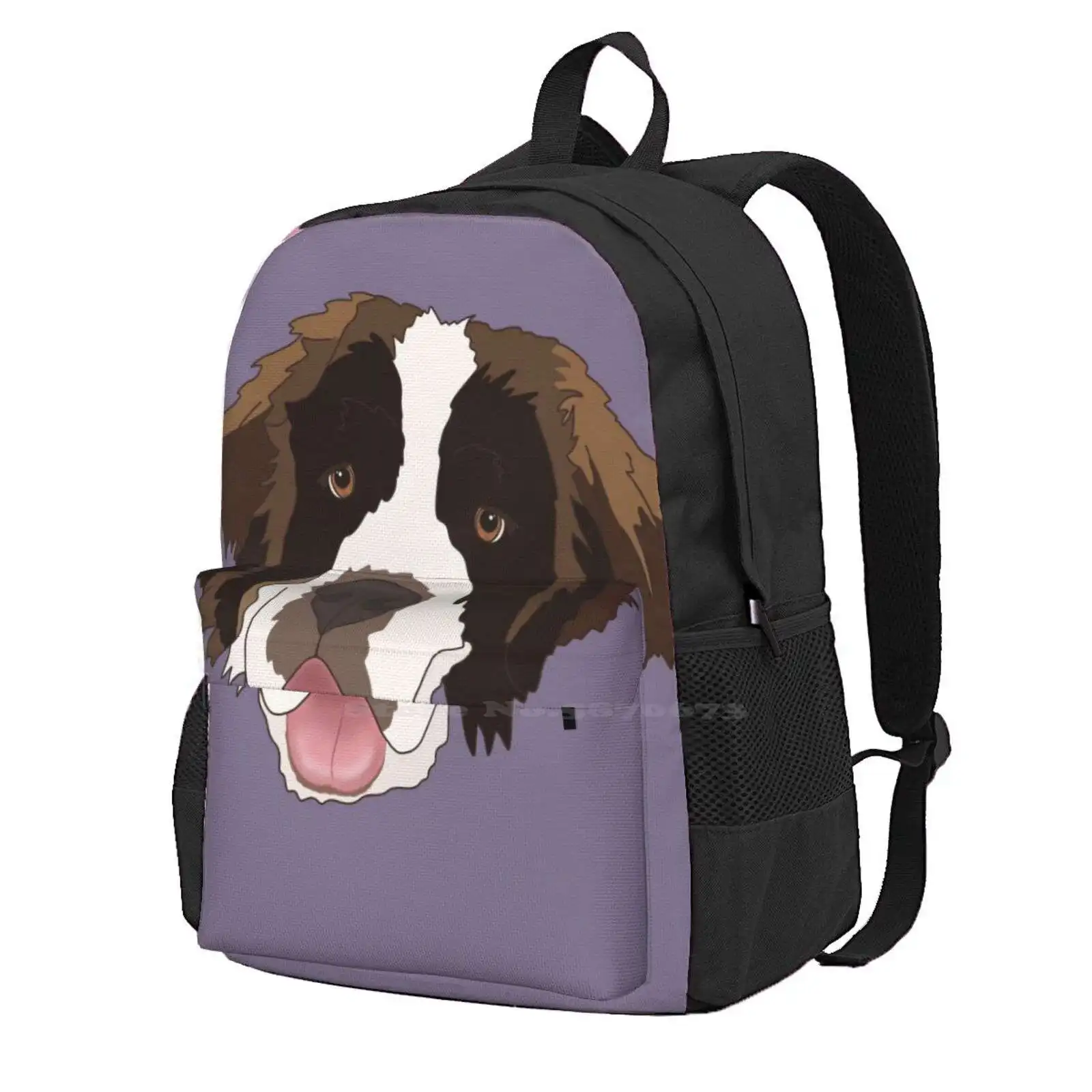 

Saint Bernard Pattern ( Face Only ) Bag Backpack For Men Women Girls Teenage Floof Saint Bernard Big Dogs Gentle Giant St