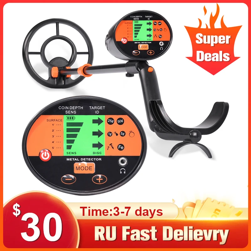 

Big promotio MD-3060 Metal Detector Underground Gold Detector MD4030P Length Adjustable Treasure Hunter Seeker Portable Detector