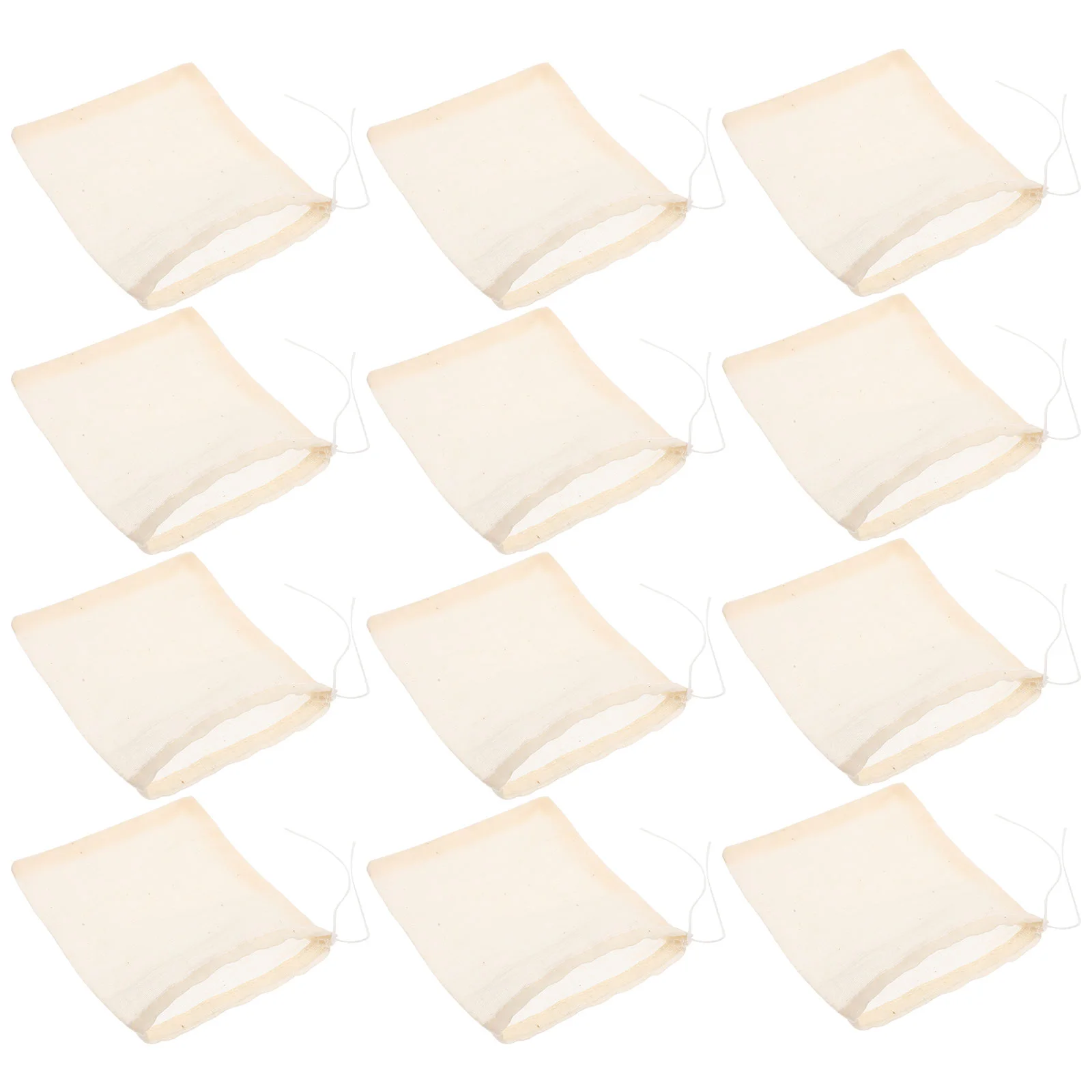 

50Pcs Home Filtering Storage Muslin Bags Small Pockets Filter Pockets for Restaurant Household Kitchen