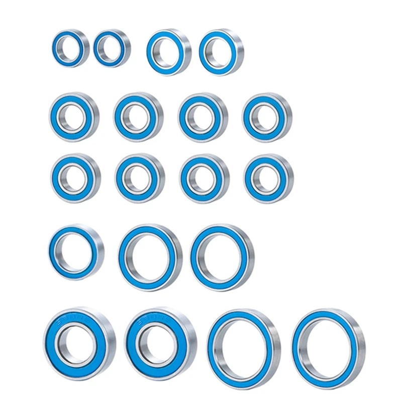 

19Pcs Rubber Sealed Bearing Kit for Traxxas 4-Tec 2.0 Traxxas 4Tec 2.0 RC Car Upgrade Parts