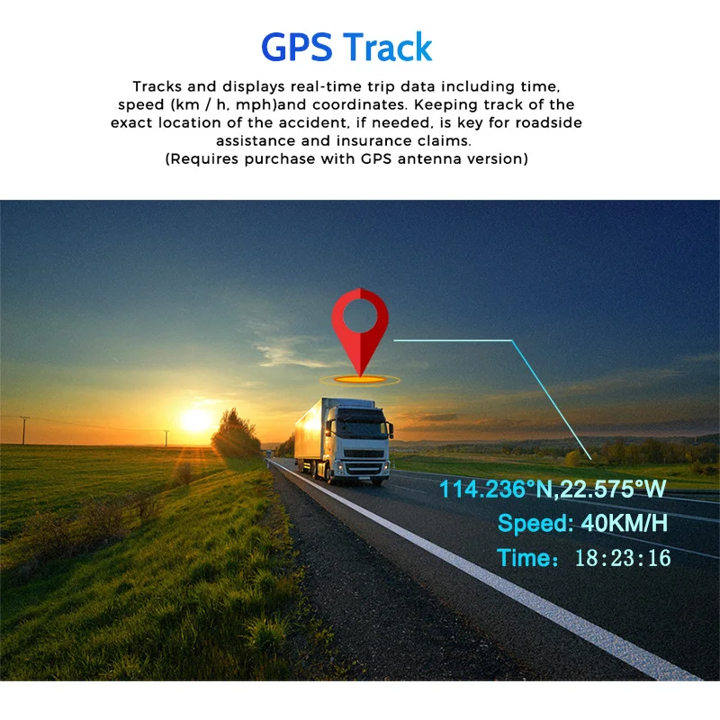 Видеорегистратор задняя камера Senso Dvr GPS WIFI Avto видеорегистратор 12 дюймов