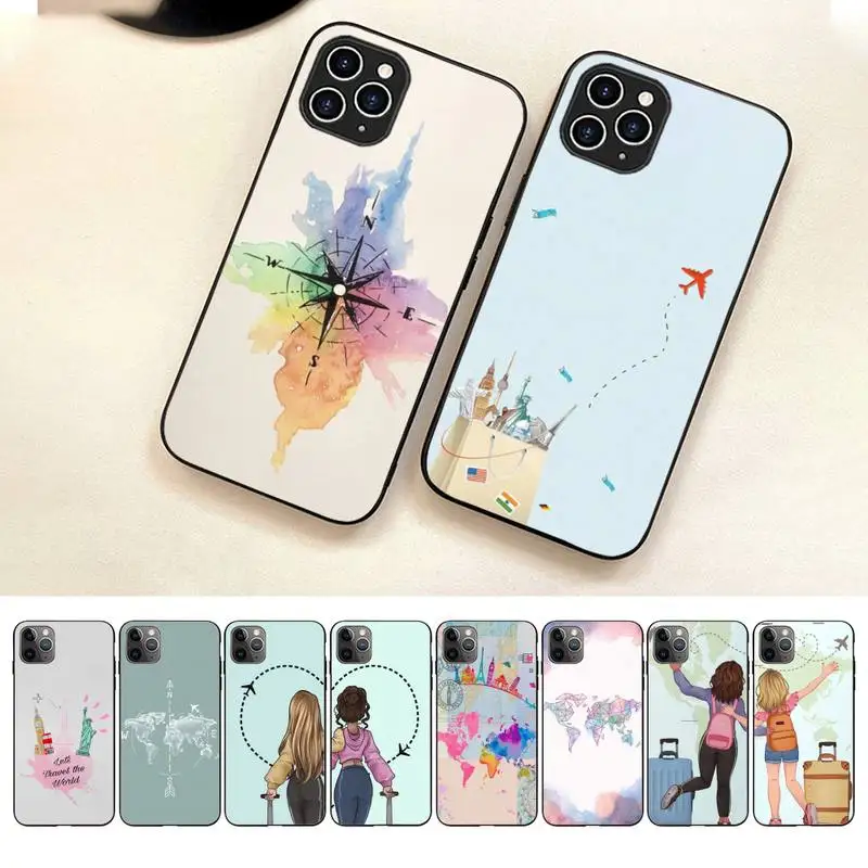 

Map Travel Plans Special Offer Phone Case For Iphone 7 8 Plus X Xr Xs 11 12 13 14 Se2020 Mini Pro Max Case