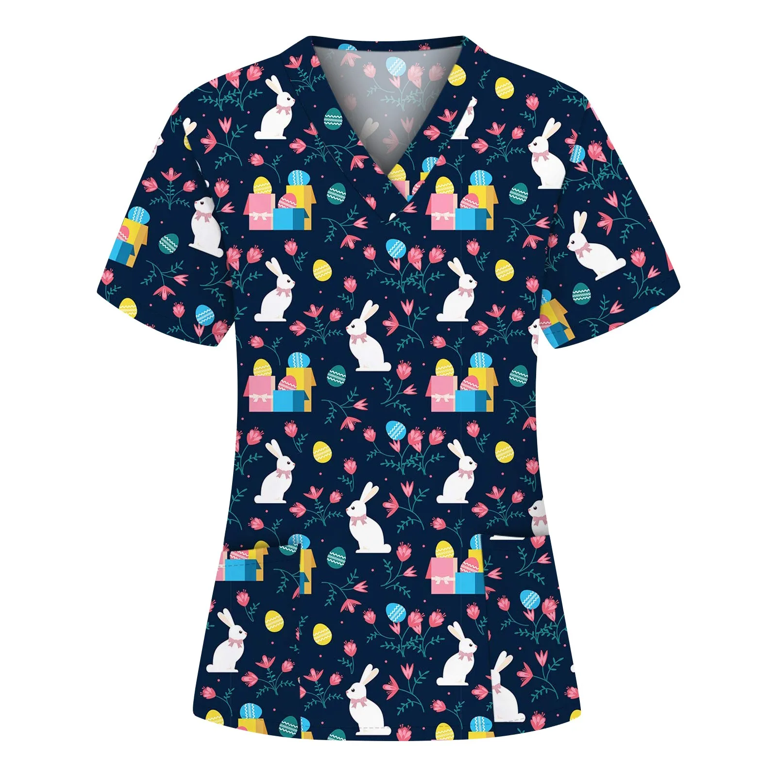 Печатные животные рабочие скрабы Топы униформа для ухода за питомцами