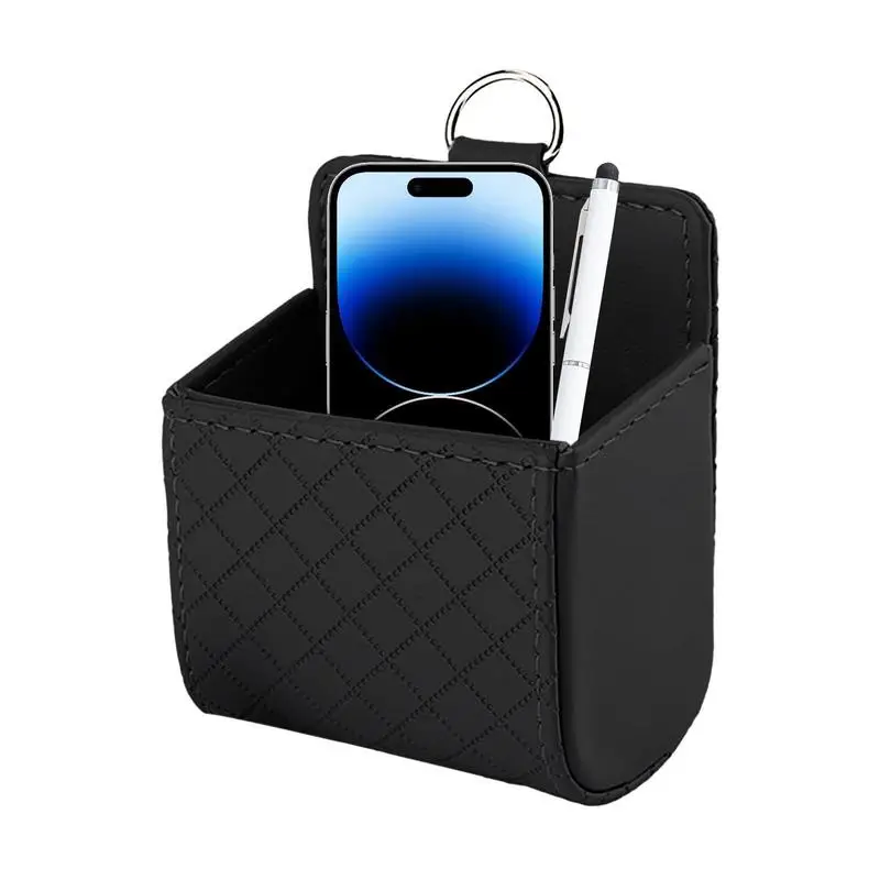 

Car Air Vent Storage Bag Cars Air Ventilation Port Coin Storage Case With Checkered Patterns Vehicles Air Vent Sunglasses Boxes