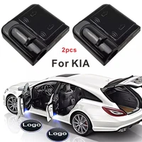 2pcs for kia k2 k3 k5 k9 sorento sportage rio accessories wireless led car door welcome laser projector logo ghost shadow lights