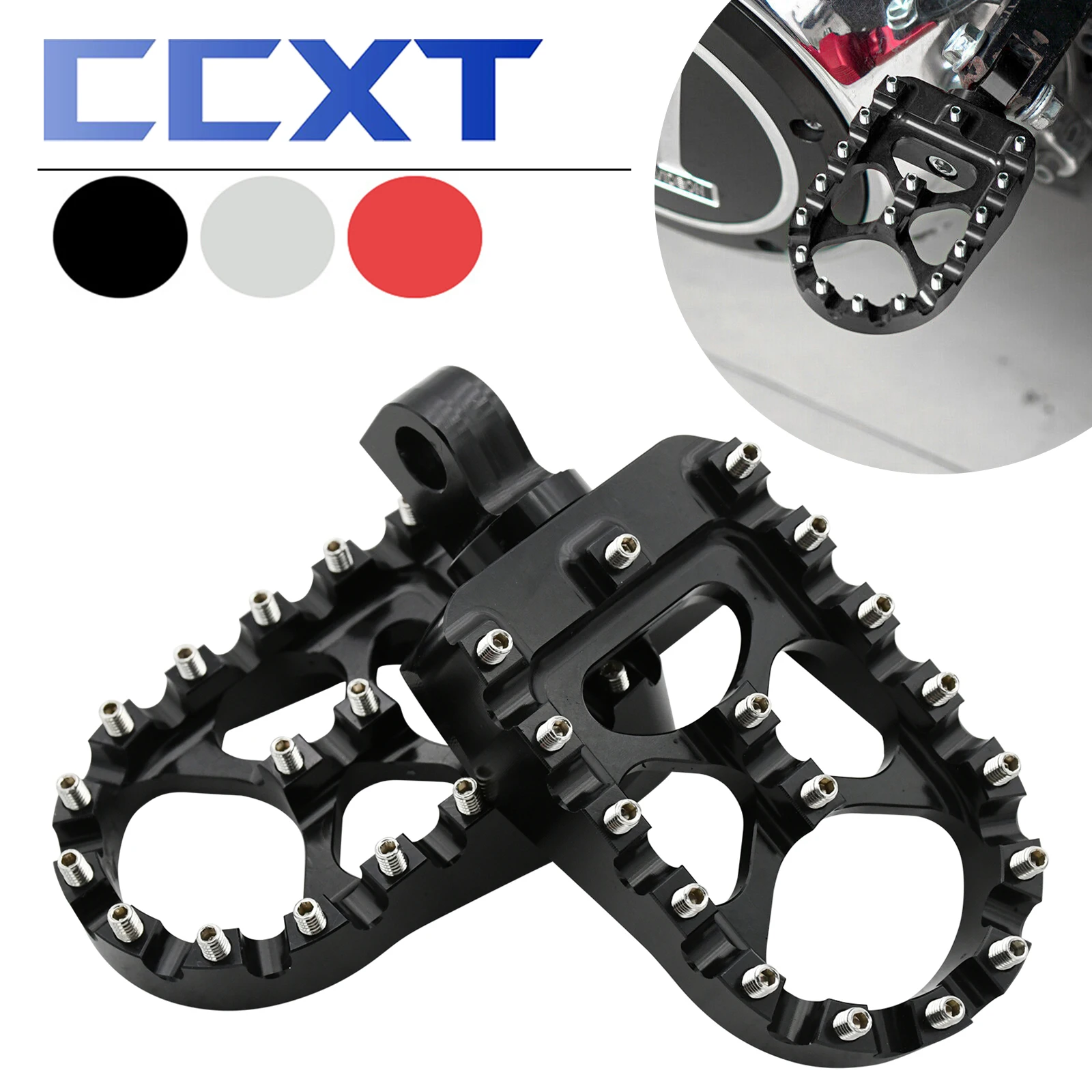 Мотоциклетные CNC вращающиеся на 360 ° колышки для Harley Dyna Sportster FLFB FLSTF FXDB Iron 883 Softail Slim