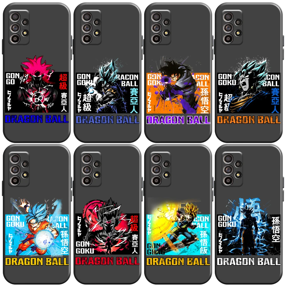 

Japanese Dragon Ball Anime Phone Case For Samsung Galaxy S8 S8 PLus S9 S9 Plus S10 S10E S10 Lite Plus 5G Liquid Silicon Carcasa