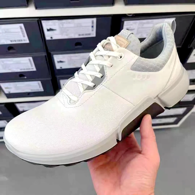 Men's Shoes Golf Shoes Brand Shoes Leather Waterproof Non-Slip Soles Comfortable Outdoor Sports Running Walking Shoes