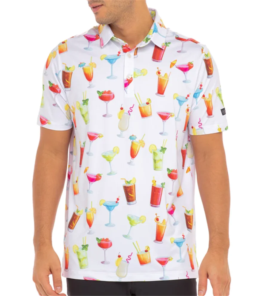 sunday swagger Men's outdoor sports shirt golf shirt T-shirt summer Polo fast drying breathable clothing casual sports