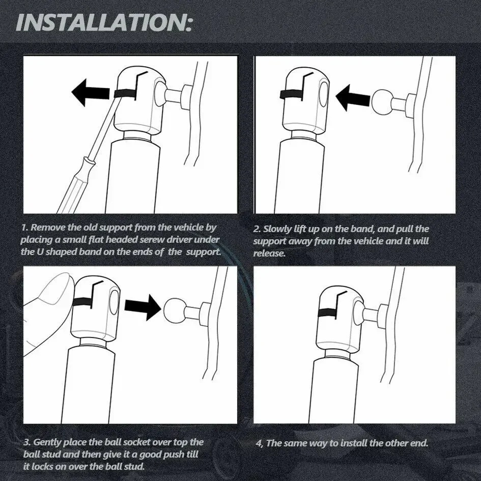 2 шт. задний багажник заряженный подъемник опоры демпферы реквизит для NISSAN PRIMERA E C5