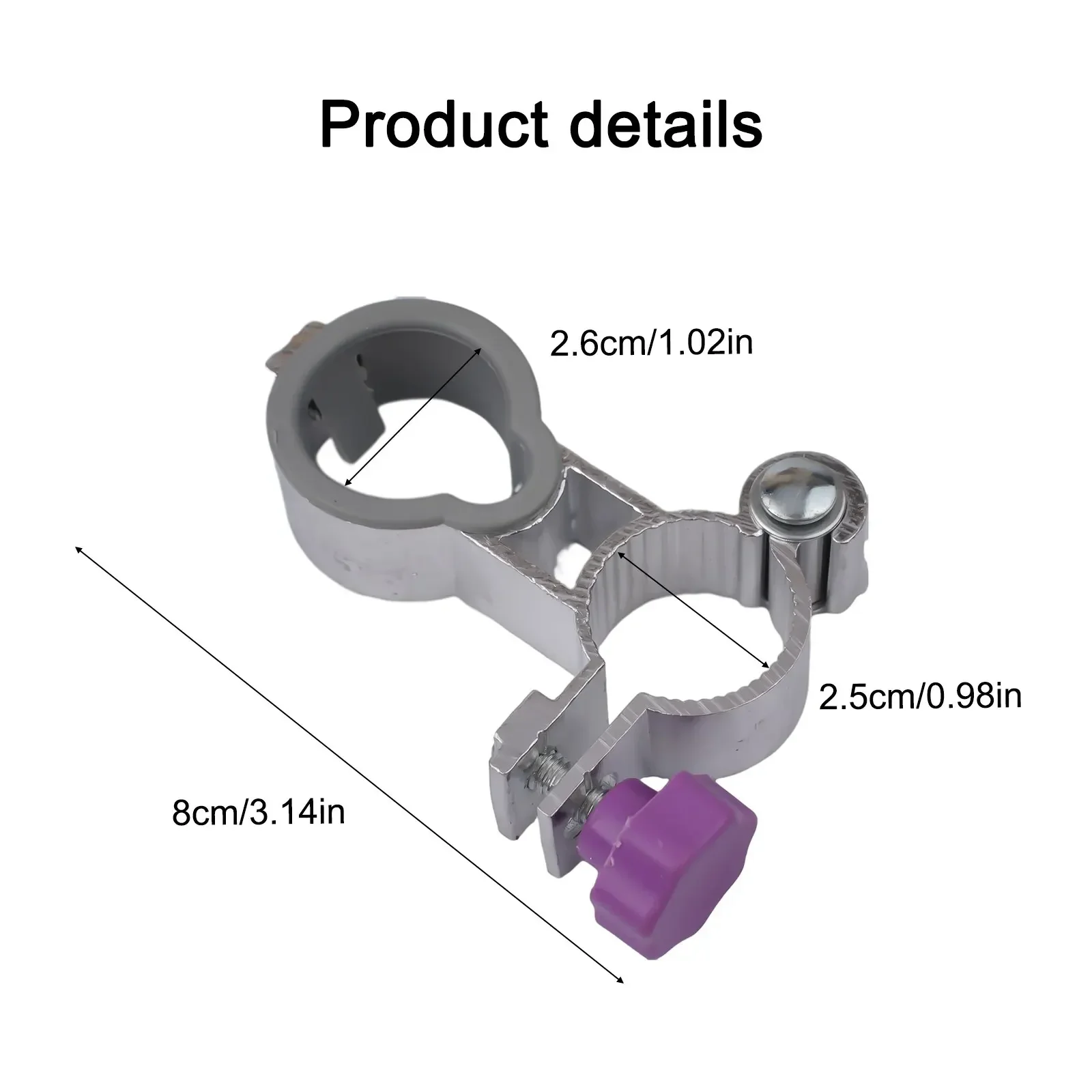 2 шт. фиксированные зажимы кронштейны зажим на крепление 25 мм для уличного