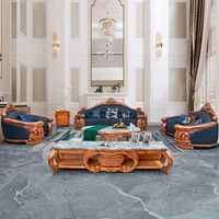 imported african ebony sofa cowhide villa sofa on the first floor luxury villa club luxury house furniture customization