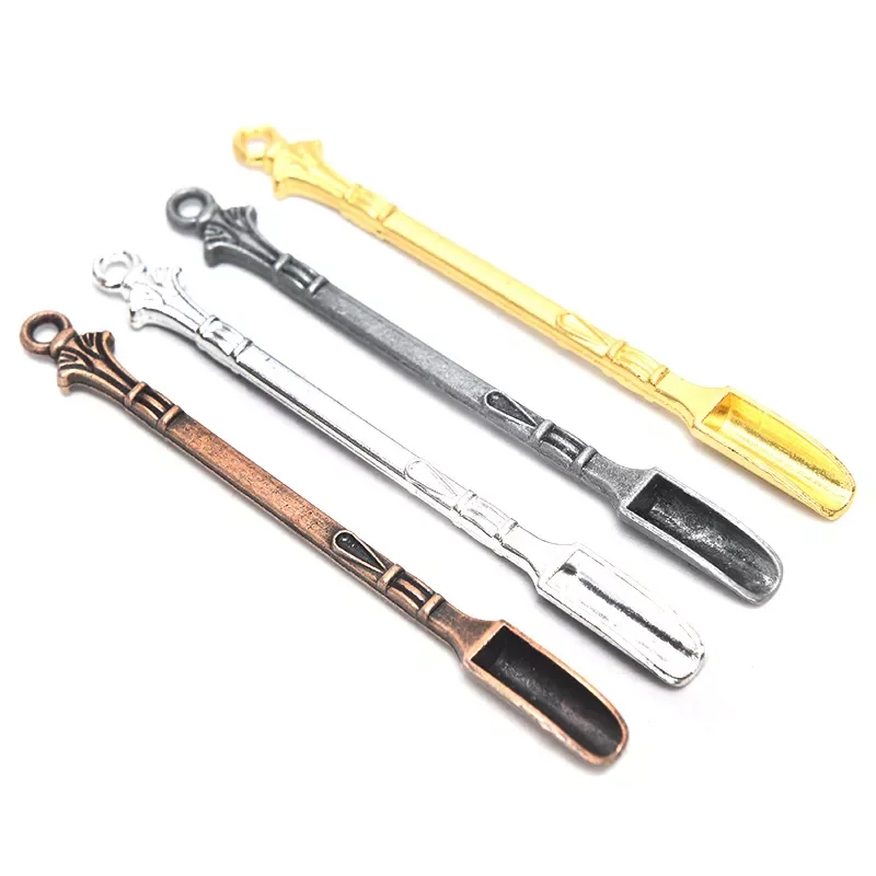 

Mini Alloy Spoon Medicine Bottle Use Sniffer Snorter Snuff Powder Tobacco Micro-tuning Shovel Smoking Accessories