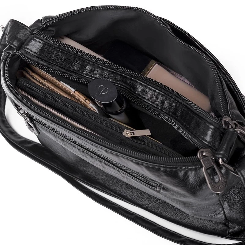 Женская сумка-хобо из искусственной кожи на молнии |