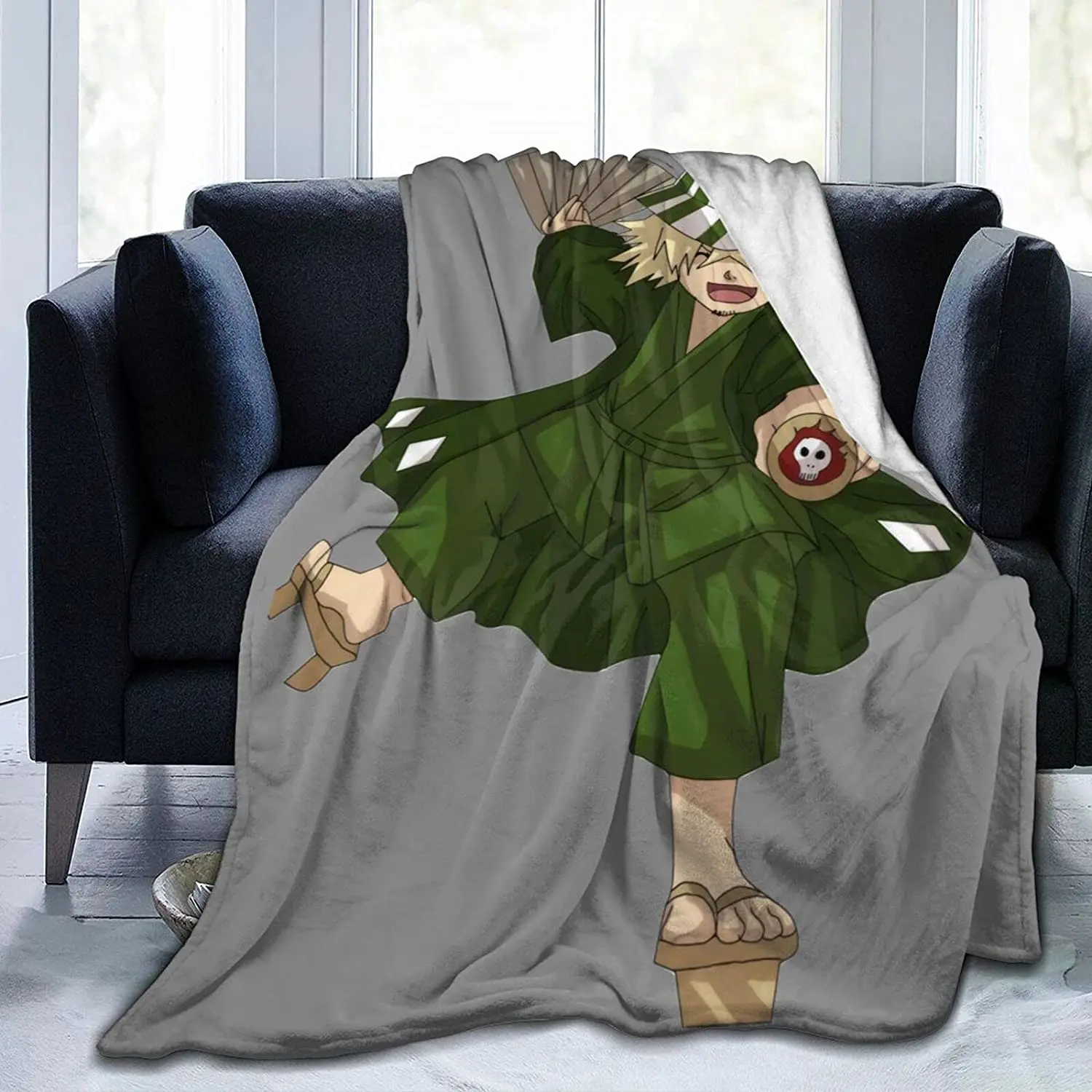 

Kisuke Urahara Fluffy Soft and Comfortable Blanket, Anime Warm Embrace of Sympathy