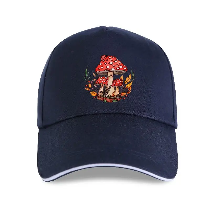 

new cap hat Colored Wild Mushroom 100% Cotton Aesthetic Mycology Plant Women Cottagecore Vegan Baseball Cap
