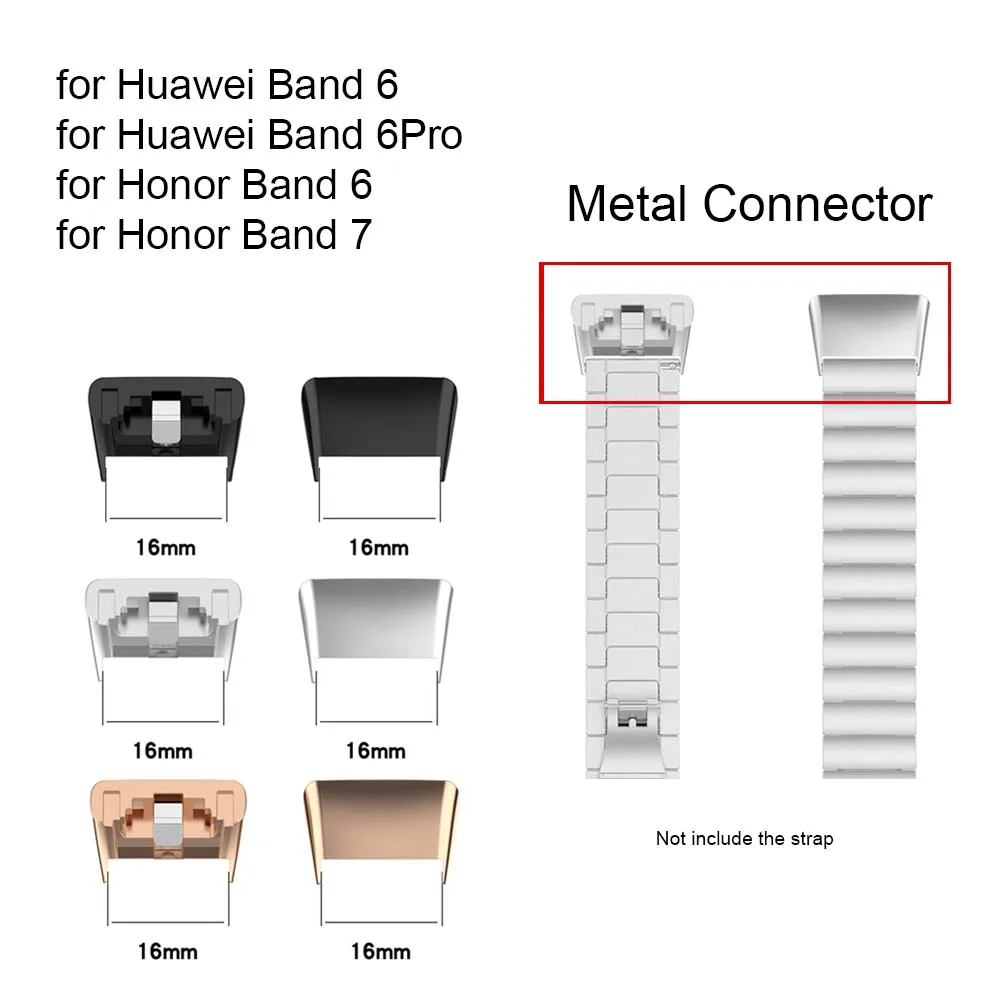 

Металлический разъем для ремешка часов Honor Band7, ремешок для часов, ремешок для часов 16 мм, Запасная часть