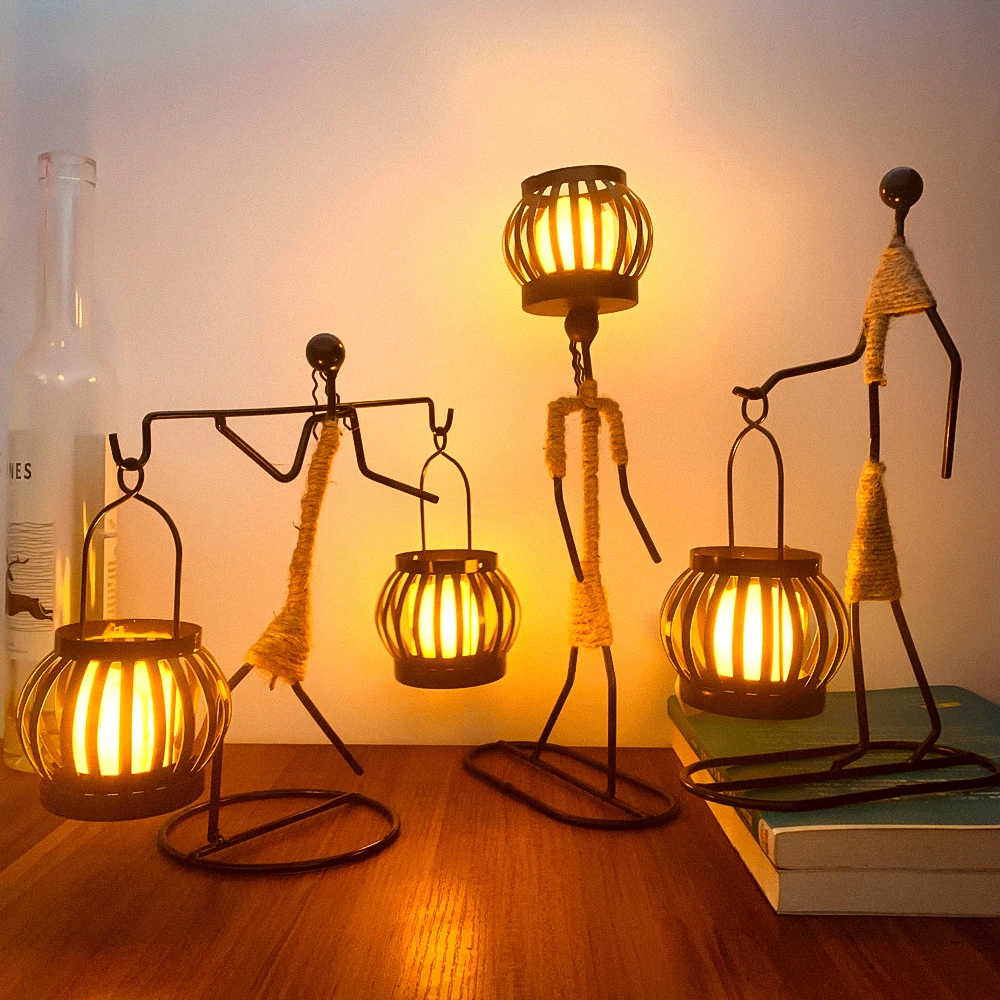 Decor Handmade Figurines Home Decoration Art Gift Night Lamp