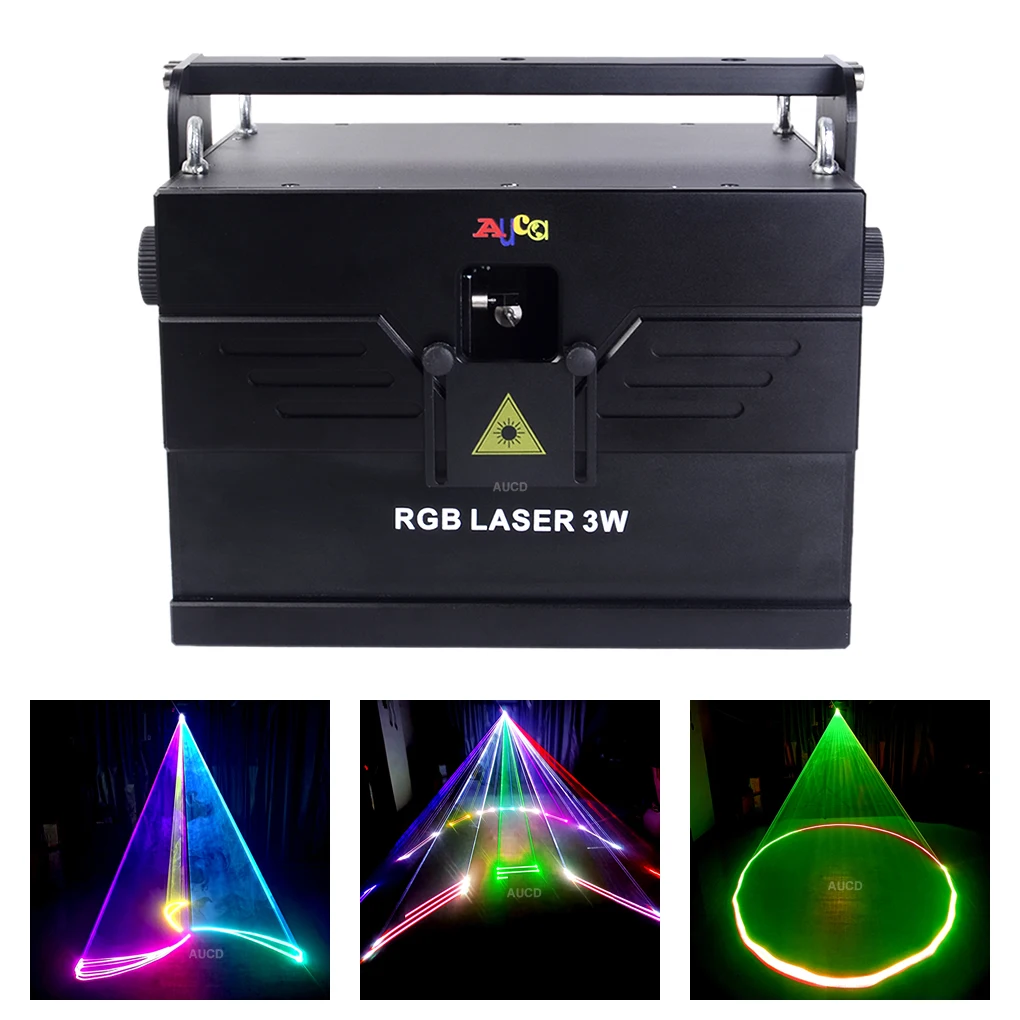 

Pro ILDA 15-40Kpps Animation Scan 3W-10W DPSS RGB Fullcolor Projector Laser Lights Beam DMX Disco DJ Party Show Stage Lighting