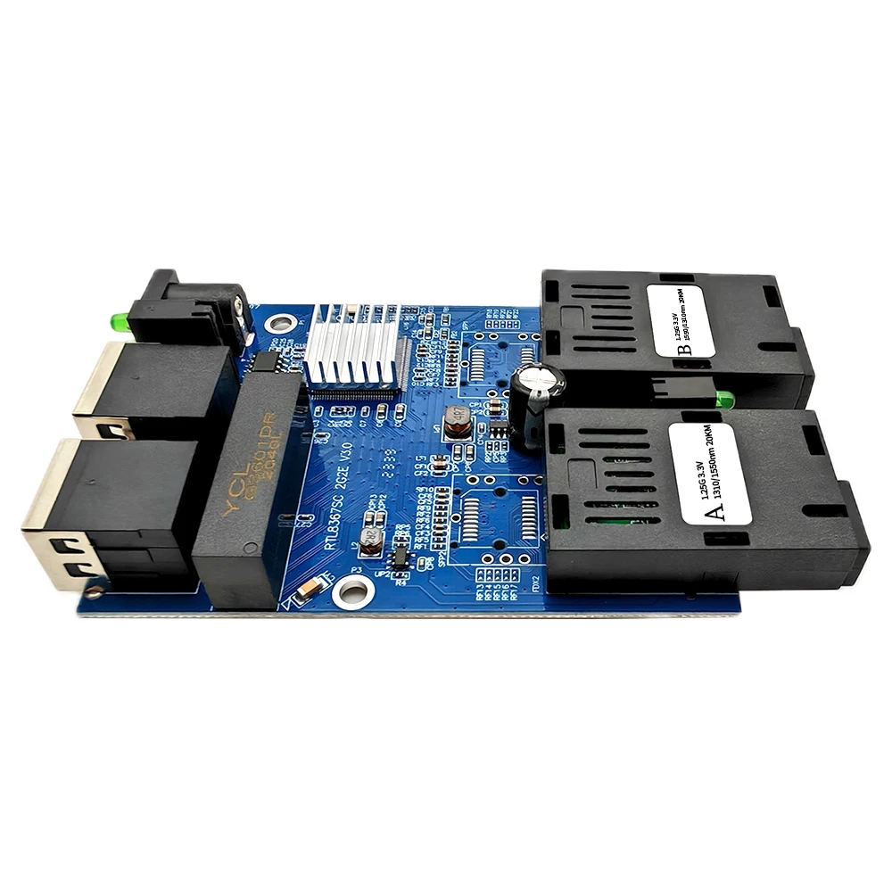 1/5/10 шт. 10/100/1000 м обратный POE G2F2E Fast Ethernet оптоволоконный переключатель выход 12 В