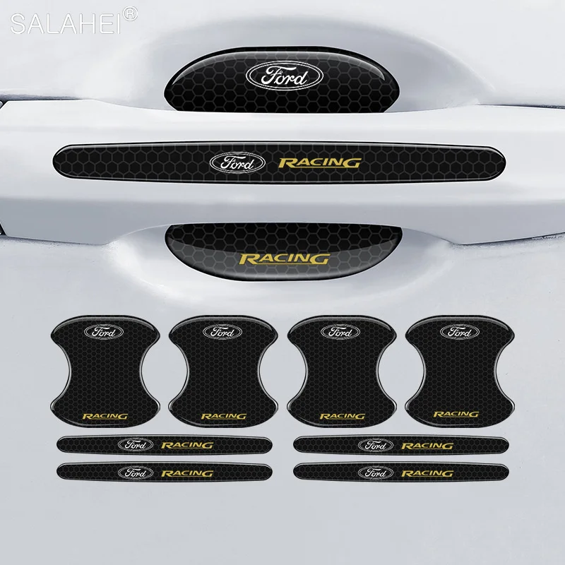 

Car Door Bowl Handle Anti-scratch Protective Sticker For Ford Badge Focus Galaxy Kuga Mondeo S Escape Fiesta Ranger Transit Edge