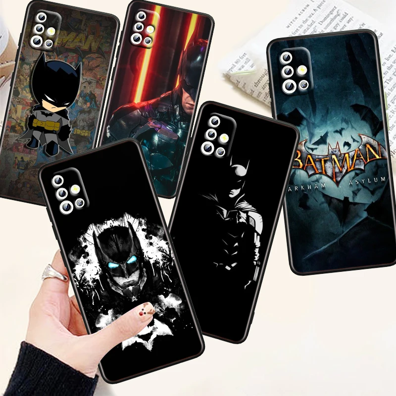 

Superhero Batman Anime Art Phone Case For Samsung A73 A72 A71 A54 A53 A52 A51 A42 A33 A32 A23 A22 A21S A13 A04 A03 5G Black