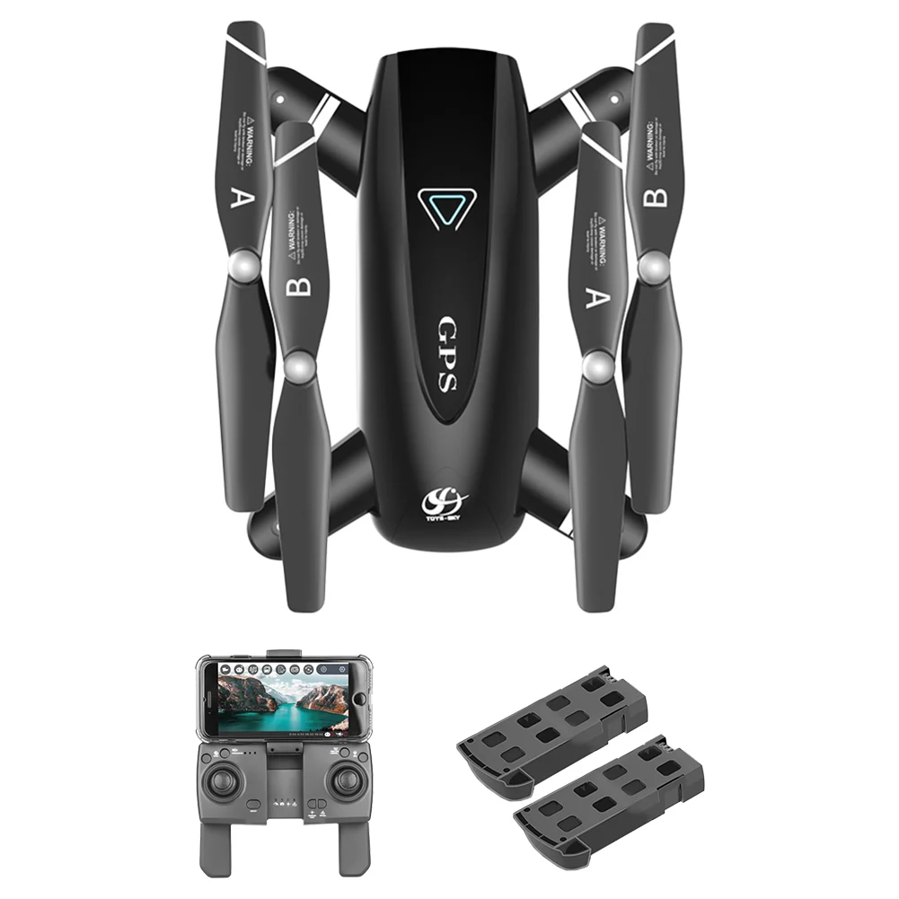 

Camera RC Drone Altitude Hold GPS WiFi Foldable Quadcopter USB Charging Lightweight Airplane Toy for Kids Children