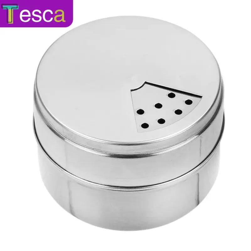 

Camping Barbecue Spice Jar Toothpick Holder Salt Bottle Multi-purpose Seasoning Jar Stainless Steel Rotating Cover Kitchen Tool