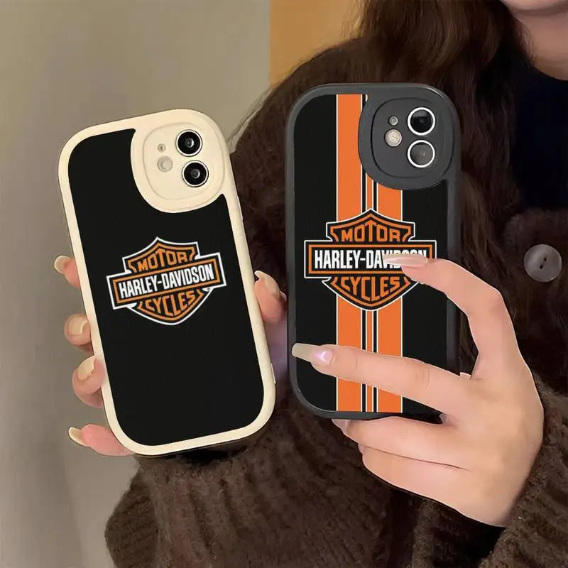 

M-Motorcycle H-Harleys Davidsons Phone Case Hard Leather Phone Case for iPhone 13 12 Mini 11 14 Pro Max Xs X Xr 7 8 Plus 6 6s Se