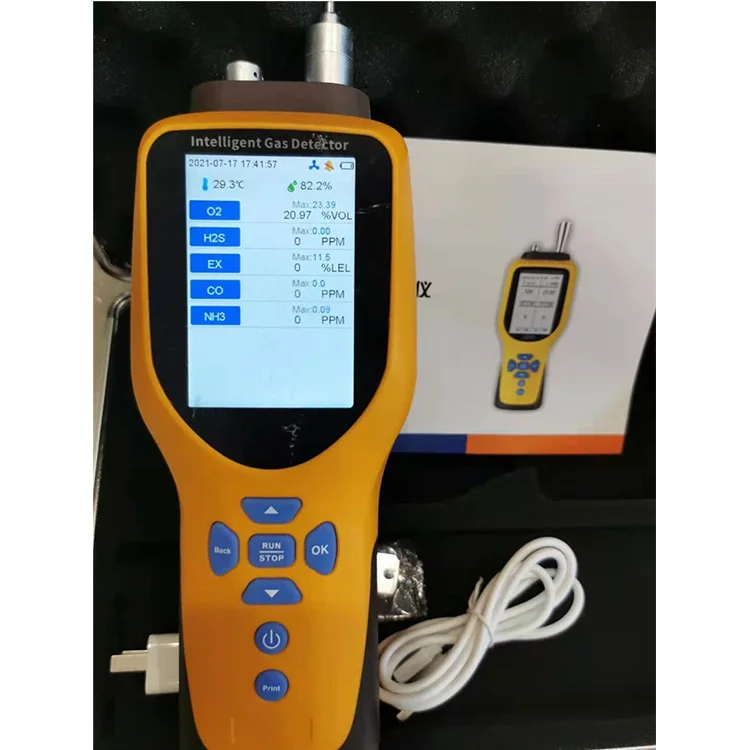 

Reliable Handheld Ch4 Gas Detector Multi Analyzers H2S CO CO2 CH4 C2H4 VOCS PM O3 Leak Exdii CT4 AZ-1000 1 YEAR