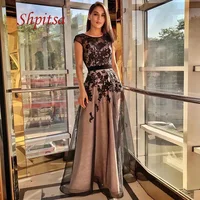Sexy Long Lace Evening Dresses Party Plus Size A Line Women Girl Dinner Prom Formal Evening Gowns Dresses