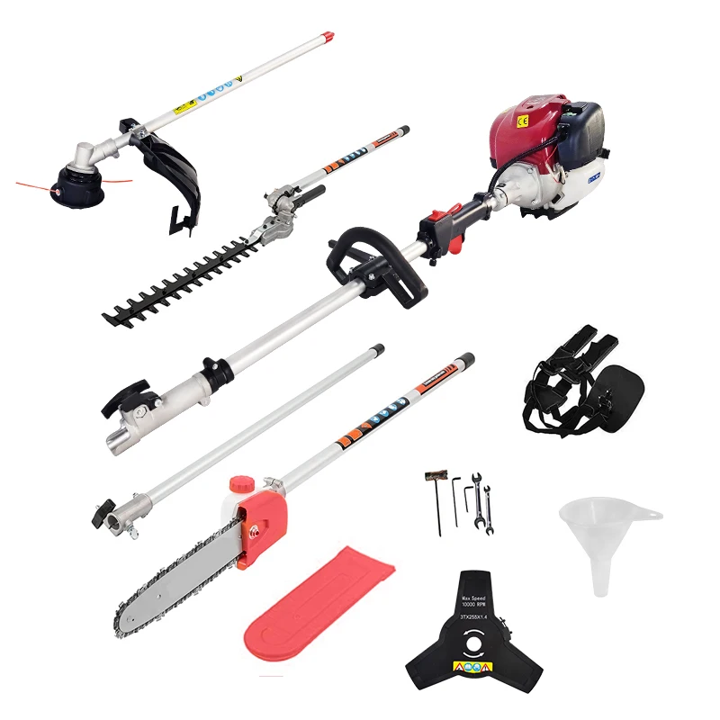 

CGM438 4 Stroke GX 35 Brush Cutter Multi Function Grass Cutter 4 in 1 Petrol Strimmer Pole Chainsaw